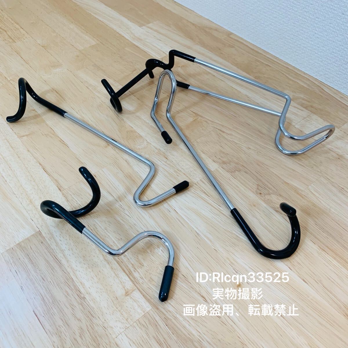 アウトドア用 ランタンフック 4本セット テント タープ キャンプ スチール製 フック 耐久 滑り止め付き拍卖