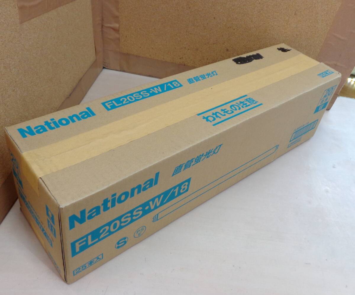 X1★National 直管蛍光灯 FL20SS・W/18 白色★25本拍卖