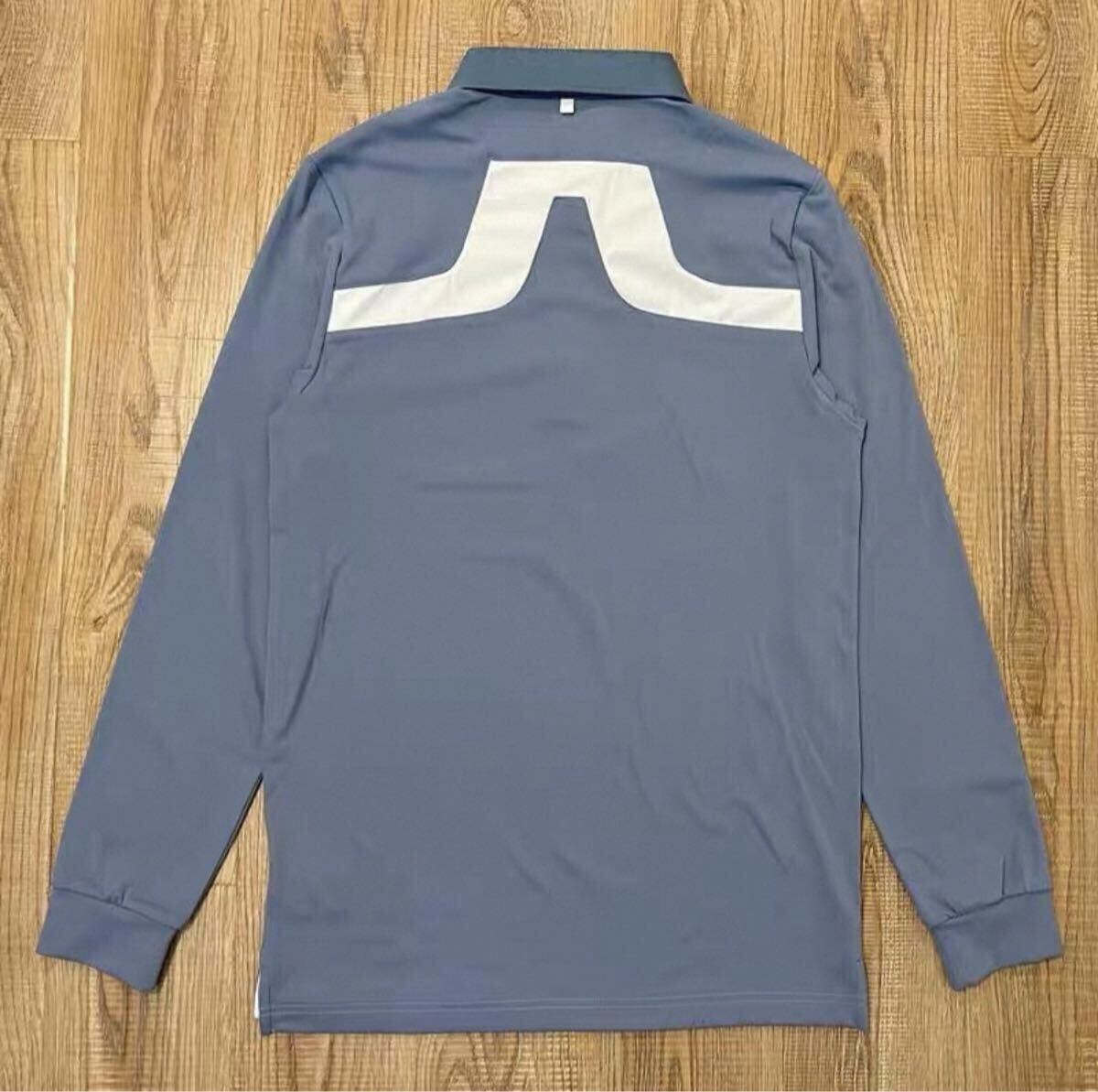 新品 J.LINDEBERG ジェイリンドバーグ ゴルフ 長袖ポロシャツ メンズ グレー XL拍卖