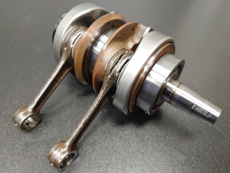 NSR250RK 89年HRC F3レーサー純正 クランク シャフトASSY 固着 ガタ無しエンジン部品NSR250 MC18 MC21 RS250R MC28 TZ250拍卖