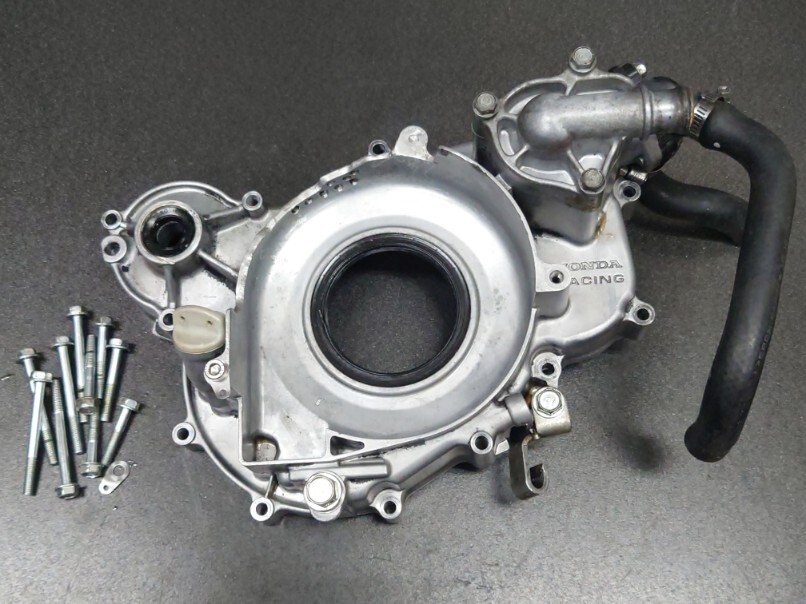 NSR250RK 89年HRC F3レーサー純正 乾式クラッチ用 クラッチカバー エンジンカバー エンジンNSR250 MC18 MC21 RS250R MC28 TZ250拍卖