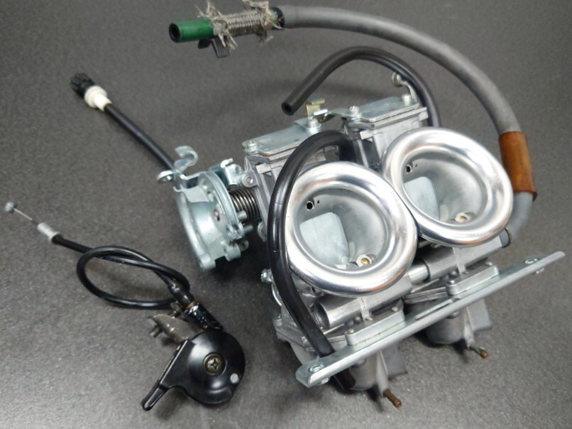 NSR250RK 89年HRC F3レーサー純正HRCキット入り PAXファンネル付き キャブレターASSY専用ステーTA21AケイヒンNSR250 MC18 MC21 RS250R MC28拍卖