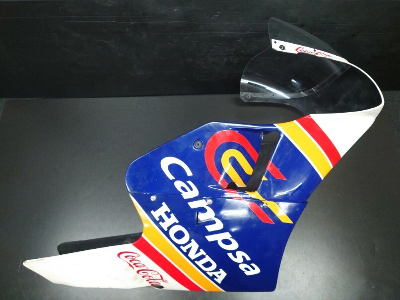 NSR250RK 89年HRC F3レーサー純正 FRPフル カウルASSYアンダー アッパー スクリーン 美品NSR250 MC18 MC21 RS250R MC28拍卖