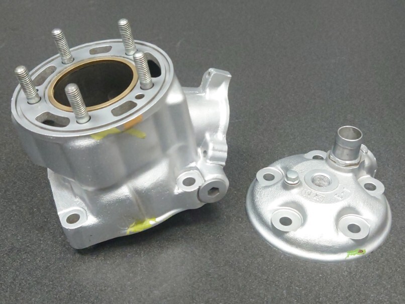 RS125R NX4 HRCレーサー JHAレーシング ウェットブラスト済シリンダー高圧縮ヘッド エンジン部品デトリン加工NF4 TZ125 NSR250 RS125ジャハ拍卖