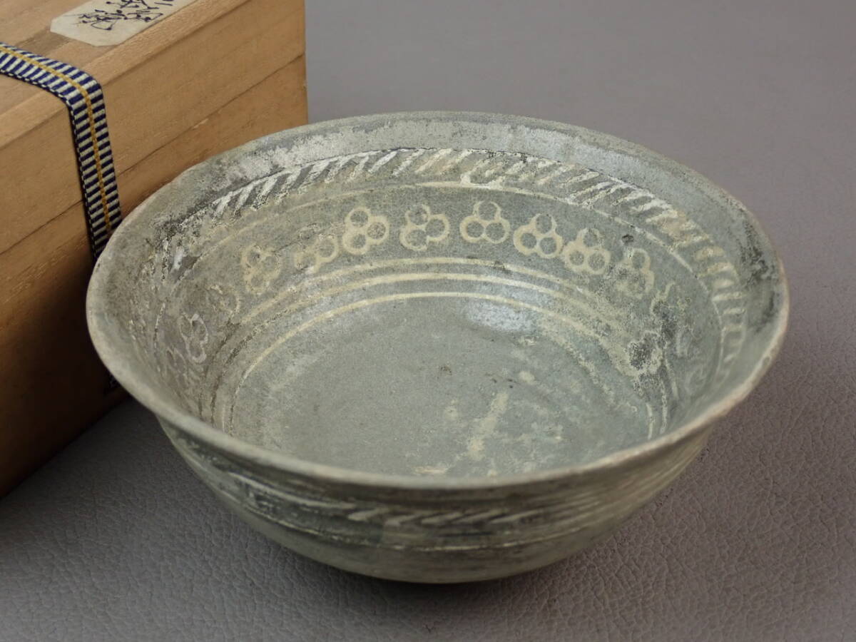 【骨董・茶道具】★李朝★★三島平茶碗 gq057vb拍卖