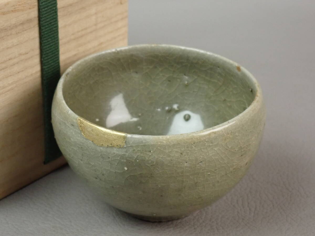 【骨董・茶道具】★李朝 高麗★★青磁ぐい呑 gq084sl 高麗青磁 酒器 朝鮮美術拍卖