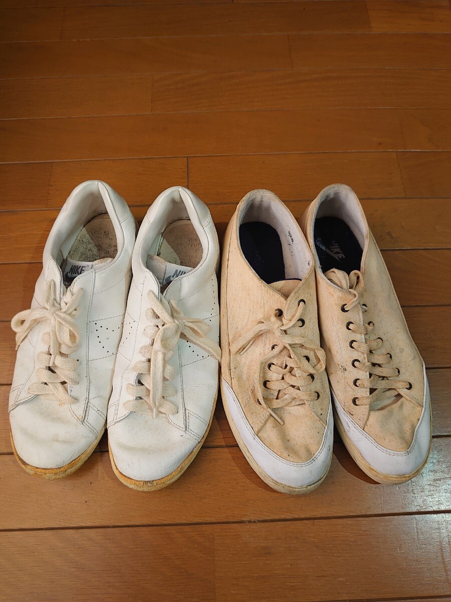 80~90s ナイキ ヴィンテージテニスシューズ 2足セット ジャンク品 28.5 拍卖