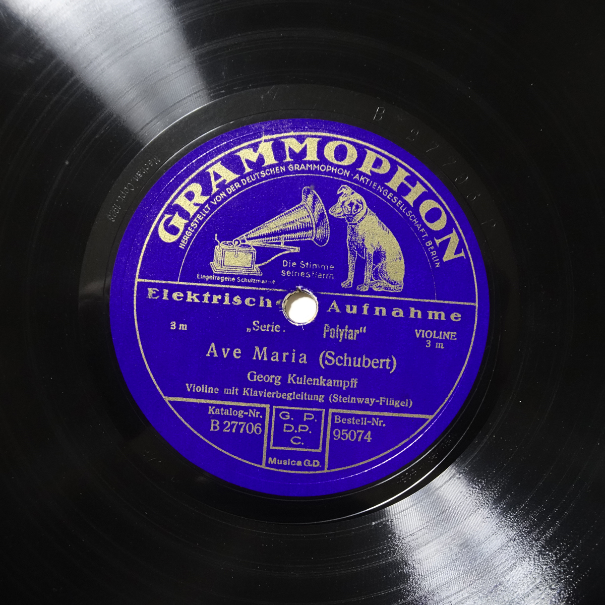 独Grammophon シューベルト「アヴェ・マリア」 クーレンカンプ拍卖