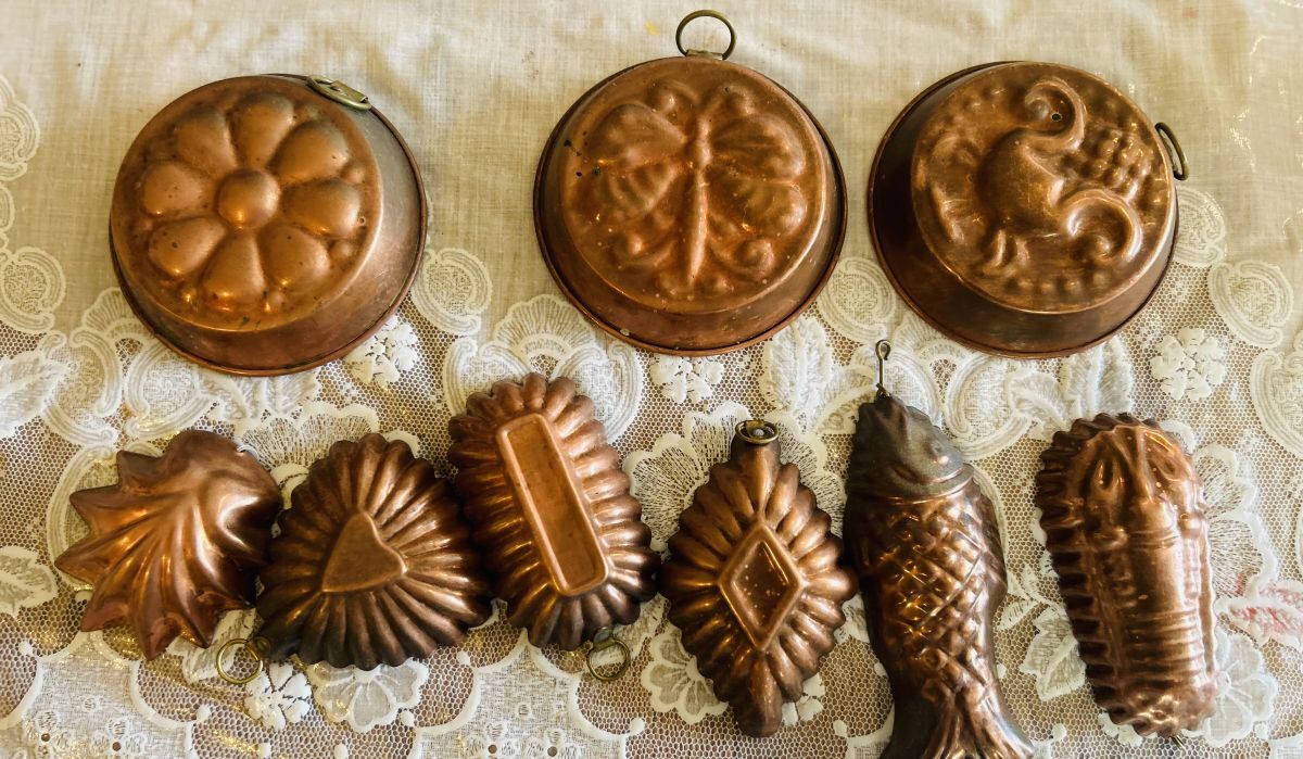 北欧スウェーデン☆銅製 ケーキフォーム 9種 まとめて拍卖
