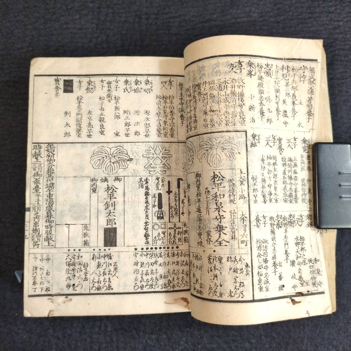 Y636 家紋 紋章 船印 法被 槍印◆大成武鑑◆武家 大名 名鑑 絵入絵本 江戸時代物 浮世絵UKIYOE 木版画 骨董 古美術 古典籍 古文書 和本古書拍卖