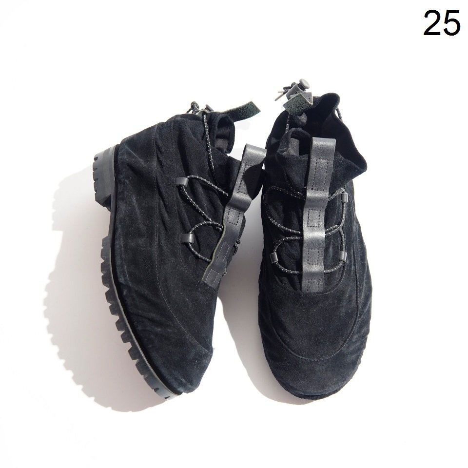 C4780P ▼Hender Scheme エンダースキーマ▼ samidare 2way スエードカバー付き プレーントゥシューズ ブラック 4/25cm rb mks拍卖