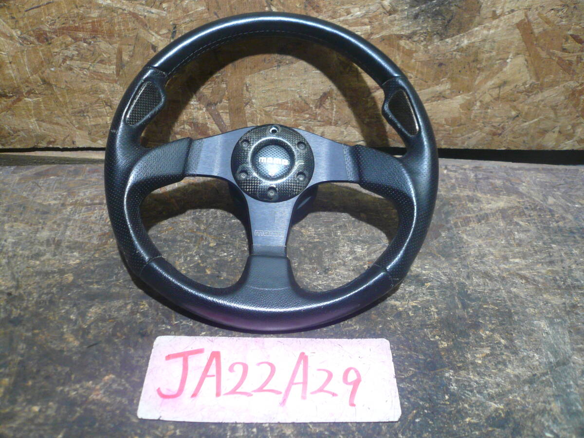 A29 本州送料1500円 ジムニー JA22 MOMO モモ ステアリングハンドル JA22用ボス付き 34.5センチ拍卖