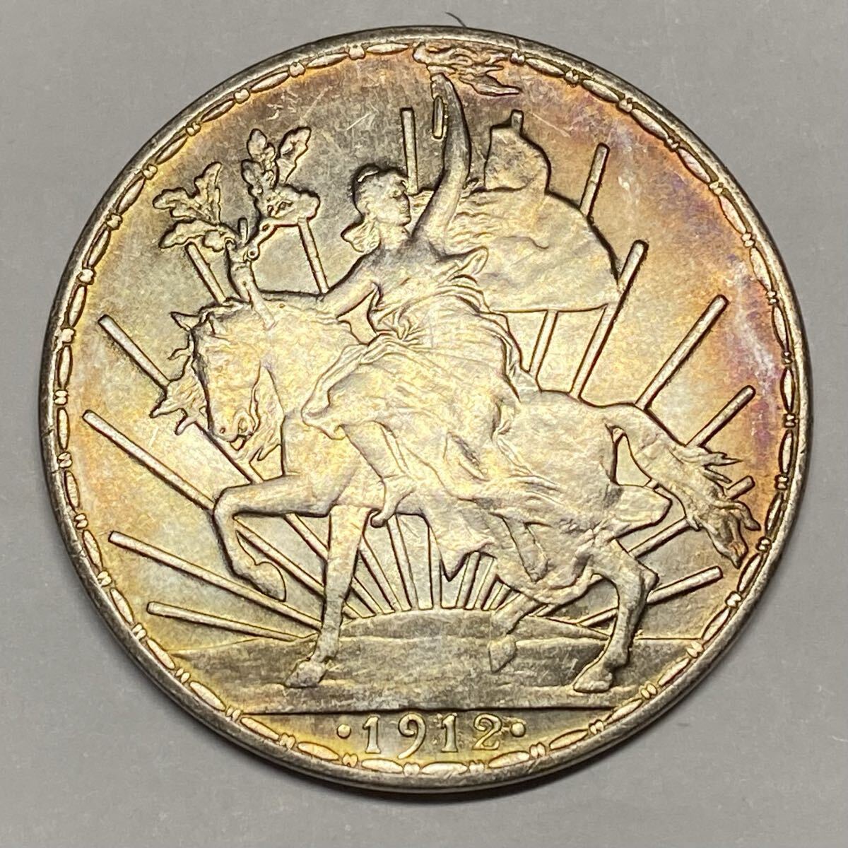 銀貨 1912年 8レアル銀貨 39*2.7mm26.64g イーグル メキシコ 硬貨 古銭 貿易銀 コイン 竜 蔵品 骨董品拍卖