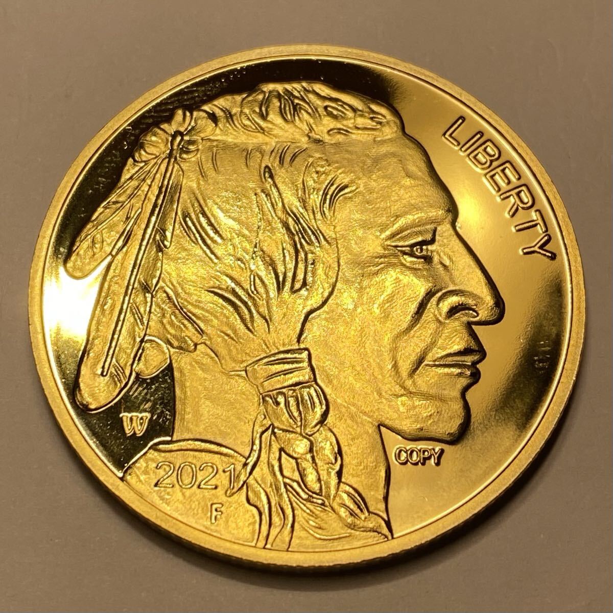 金貨 インディアンヘッド アメリカ 40*2.6mm24.09g 美品 コレクション 骨董品 蔵品 古銭拍卖