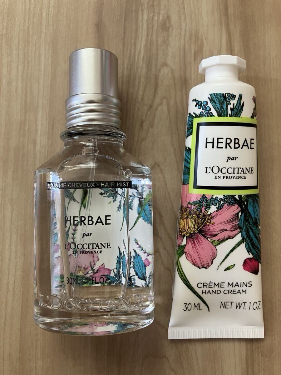新品!!ロクシタン☆HB エルバヴェール フレグランスヘアミスト 30ml、ハンドクリーム 30ml☆L'OCCITANE拍卖