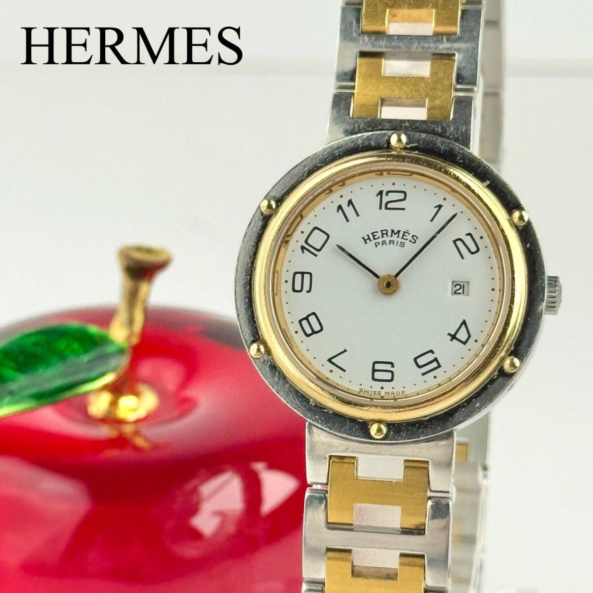 エルメス クリッパー Hベルト 新品電池 レディース 腕時計 879拍卖