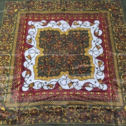 ファッション小物 大判スカーフ シルク100% 85cm×85cm A9831A00拍卖