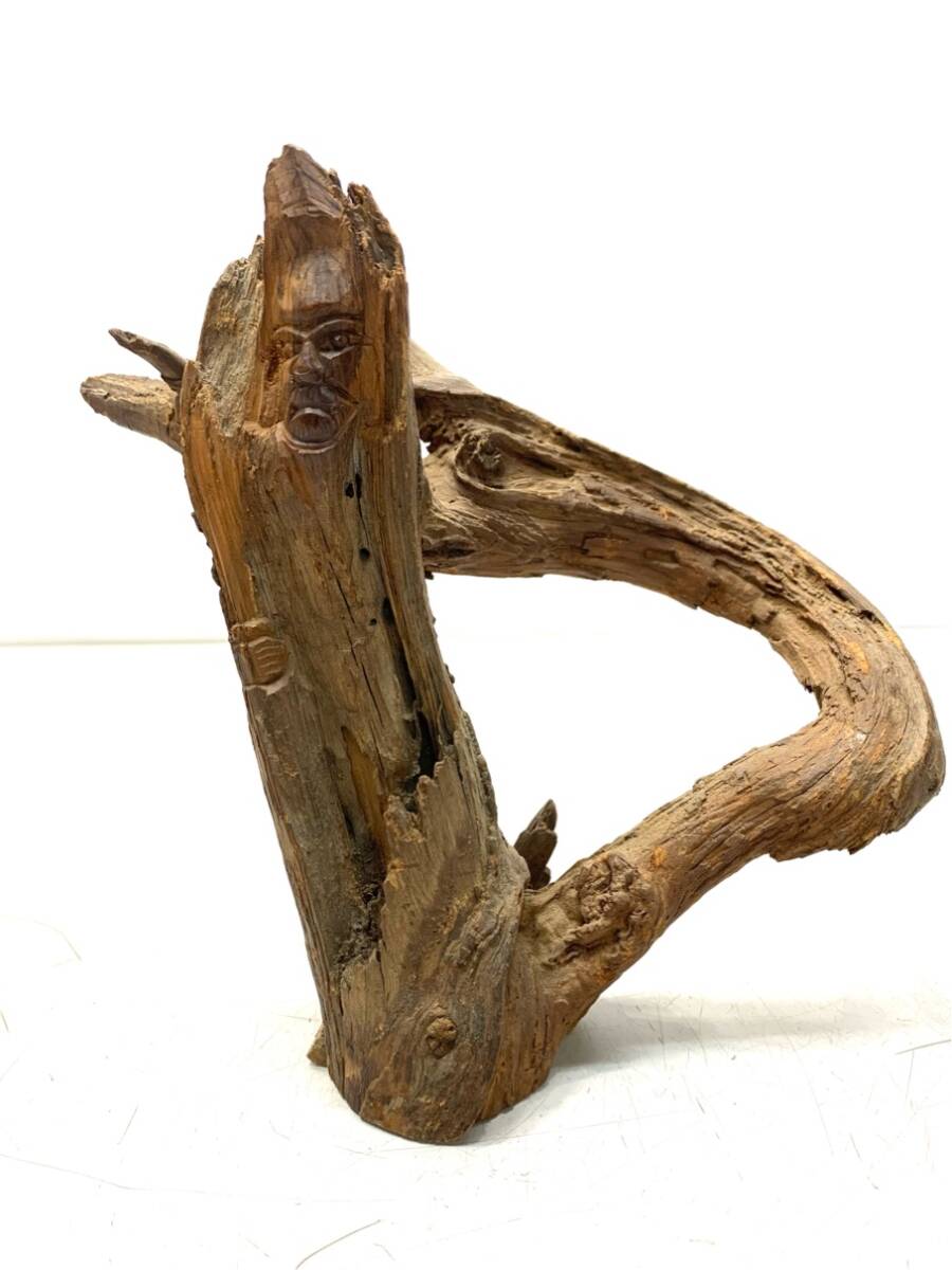 貴重 根彫 人物像 木彫り 骨董 流木アート 仏教美術 レトロ アンティーク ヴィンテージ A9816A06拍卖