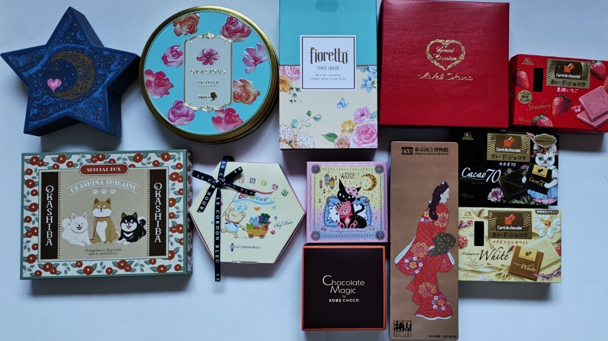 お菓子空き箱/空き缶まとめ売り☆ゴディバ/メリー/ホテルオークラ/ゴンチャロフアンジュジュ/バレンタイン/ホワイト☆缶ケース/小物入れ拍卖