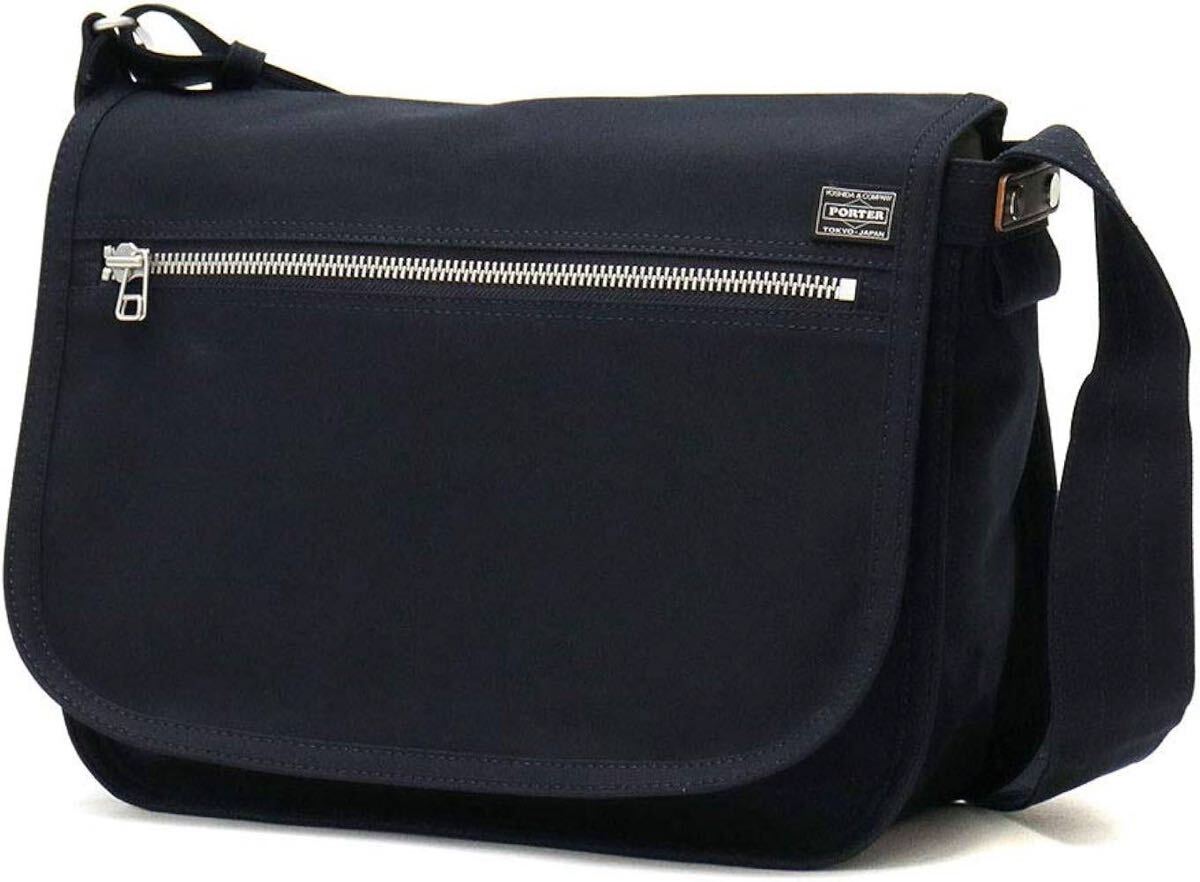 【新品】 PORTER girl ネイキッド かぶせ ショルダー L ネイビー ポーターガール 吉田カバン 大容量 レディース メンズ 鞄 紺色 大人気拍卖