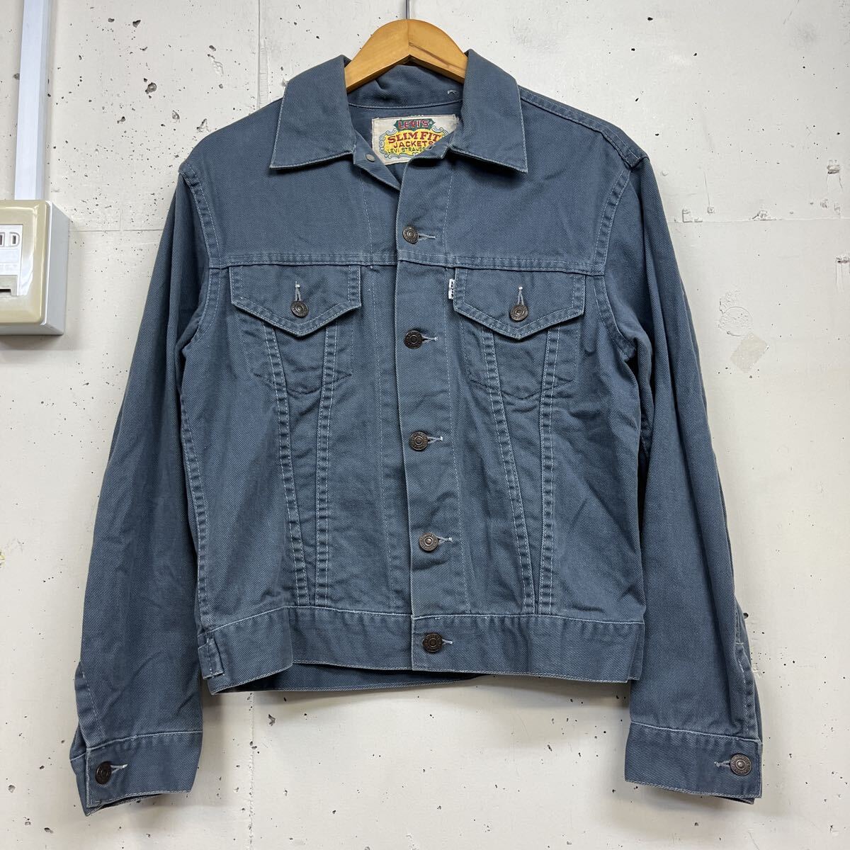 70s 70年代 Levis リーバイス SLIM FIT BigE ジャケット メンズ ブルー 青 vintage ビンテージ拍卖