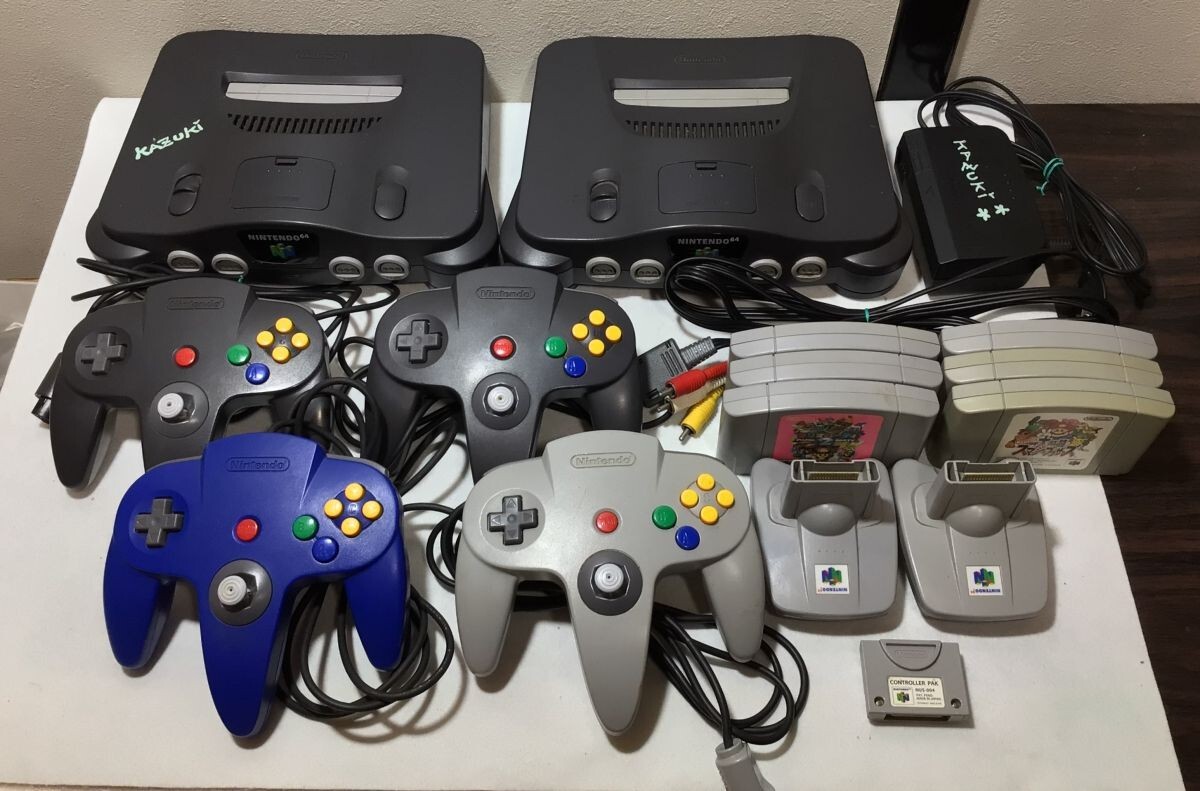 買マス772-100 Nintendo 任天堂 ニンテンドー64 NUS-001 2点/コントローラー4点/NUS-019 2点/NUS-004/ソフト6点 おまとめ 現状品拍卖