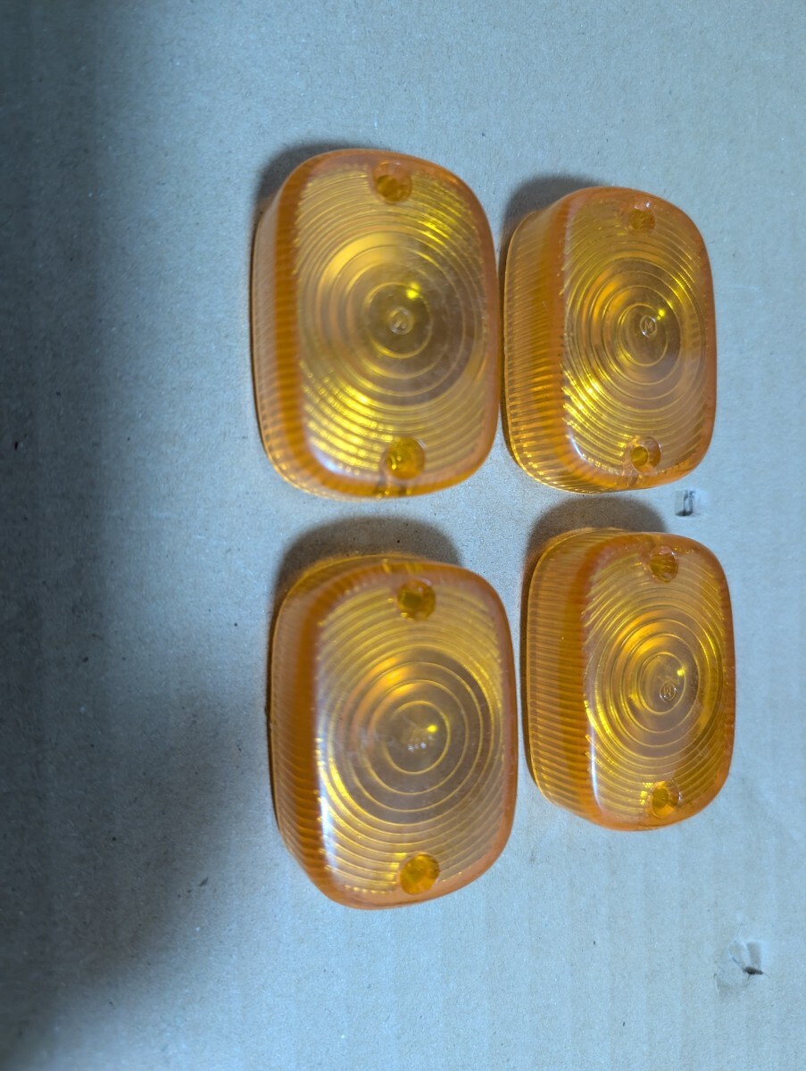 ホンダ CS90 CL90 純正 ウインカーレンズセット 当時物 レア 良品 割れなし 転倒キズなし拍卖