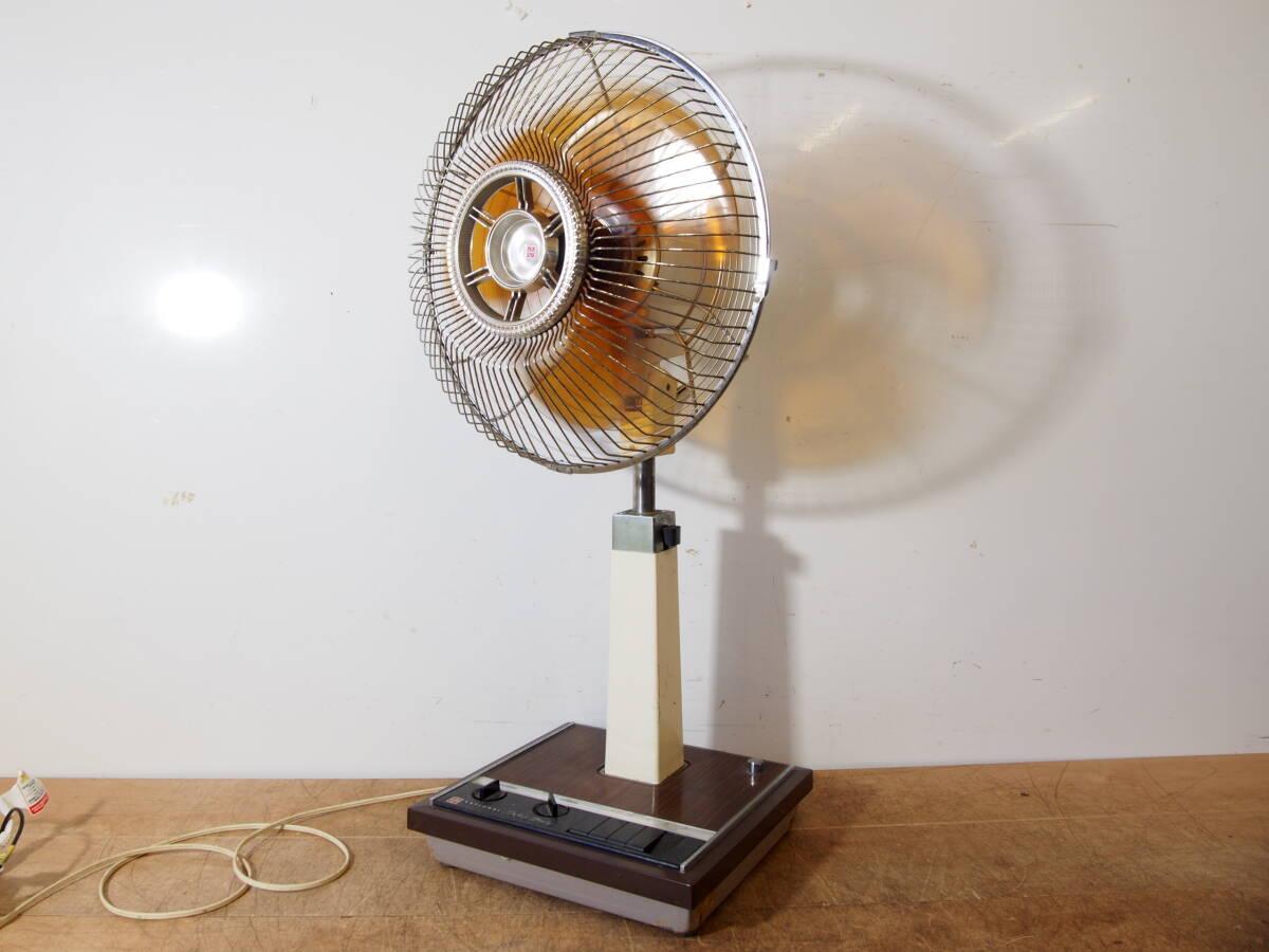 ☆【3T1028-18】 National ナショナル 扇風機 F-30MZ? 100V ブラウン 3枚羽根 松風 30cm 昭和レトロ ジャンク拍卖