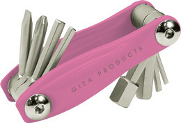 在庫処分 GIZA PRODUCTS ギザ プロダクツ 強固なクロムバナジウム素材 MC-06 9機能 ツール ピンク 8203 ゆうメール可拍卖