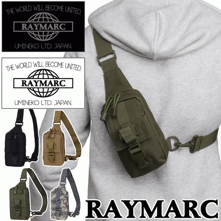 ボディバッグ アーミーグリーン メンズ レディース ワンショルダー 人気 通学 斜め掛け 防水 父の日 シンプル 正規品 RAYMARC 010拍卖