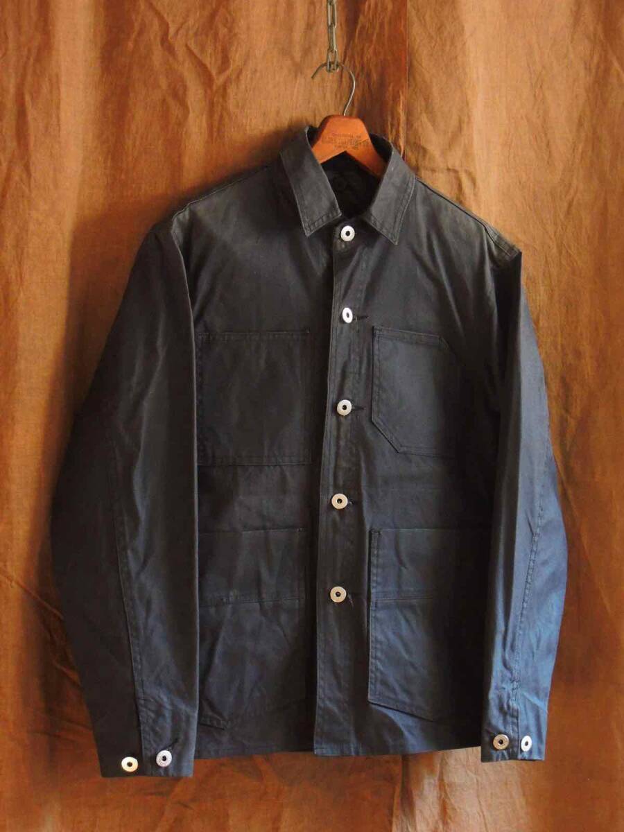 米国製 FREEMANS SPORTING CLUB フリーマンズスポーティングクラブ FSC オイルスキン USA 黒カバーオール キルティングベスト アメカジ古着拍卖