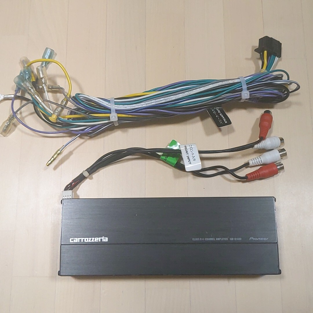 カロッツェリア carrozzeria パイオニア GM-D1400 4chパワーアンプ RCAケーブルおまけ拍卖