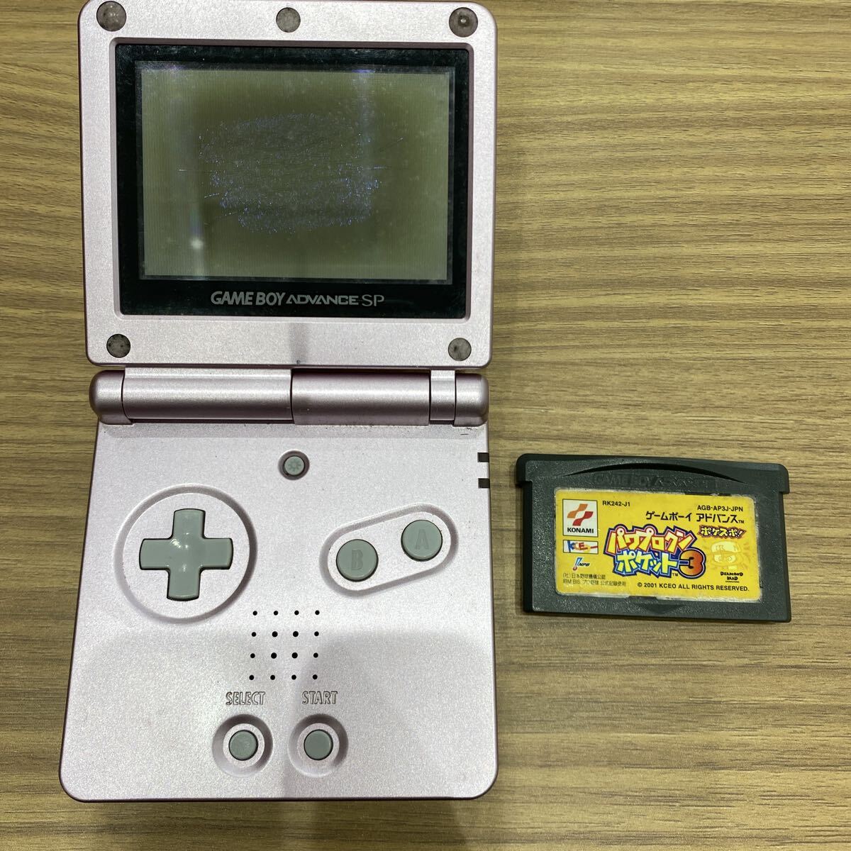 Nintendo ニンテンドー 任天堂 GAMEBOY ADVANCE SP ゲームボーイアドバンスSP AGS-001 XJH14664355 パールピンク 動作未確認 ジャンク品拍卖