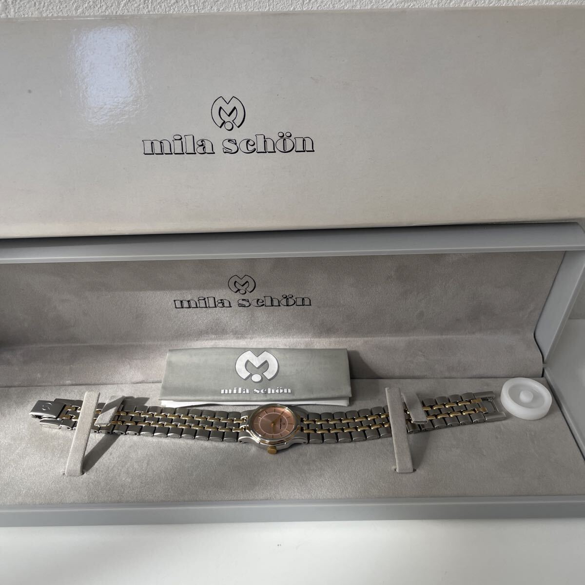 【美品】ミラショーン 腕時計 電池切れ クォーツ 稼働未確認拍卖