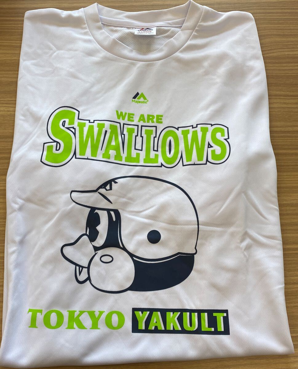 【未使用保管品】 東京ヤクルトスワローズ 2024 販促Tシャツ ホワイト 白 ヤクルト つば九郎 非売品 XL拍卖
