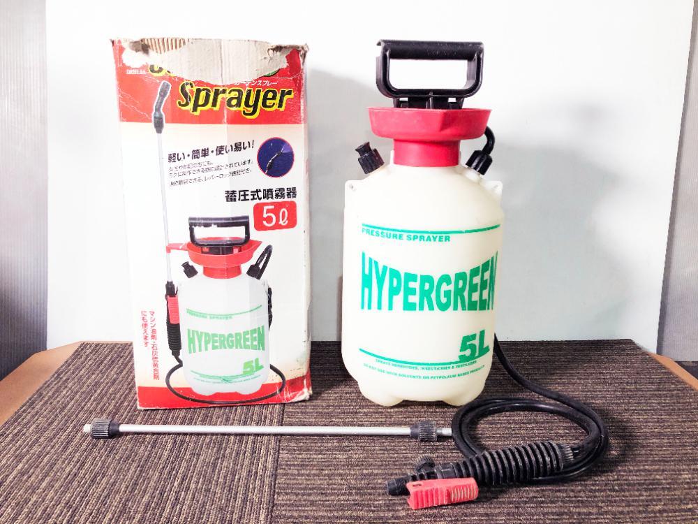 中古★マルハチ産業 蓄圧式噴霧器 ハイパー 5L 除草剤 農薬 消毒 コードレス【蓄圧式噴霧器】FPLF拍卖