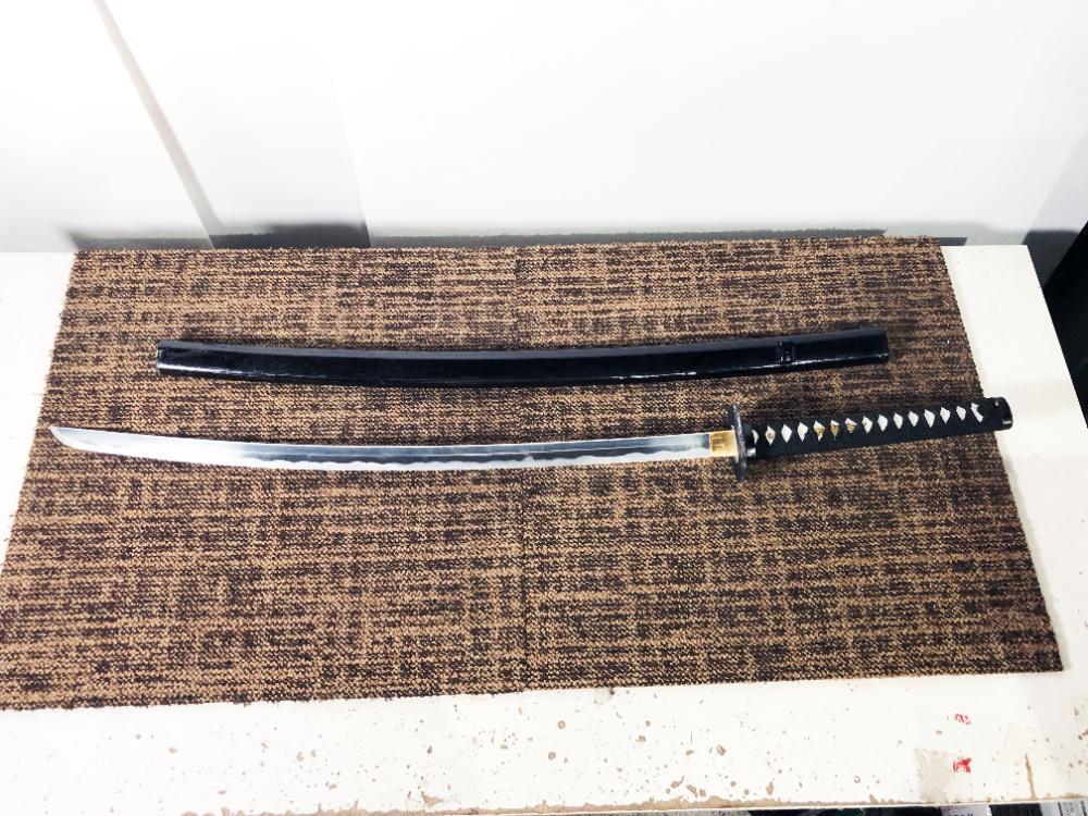 中古★模造刀 打刀 漆風 鞘付き 観賞用 レプリカ コレクション【模造刀】FPLI拍卖