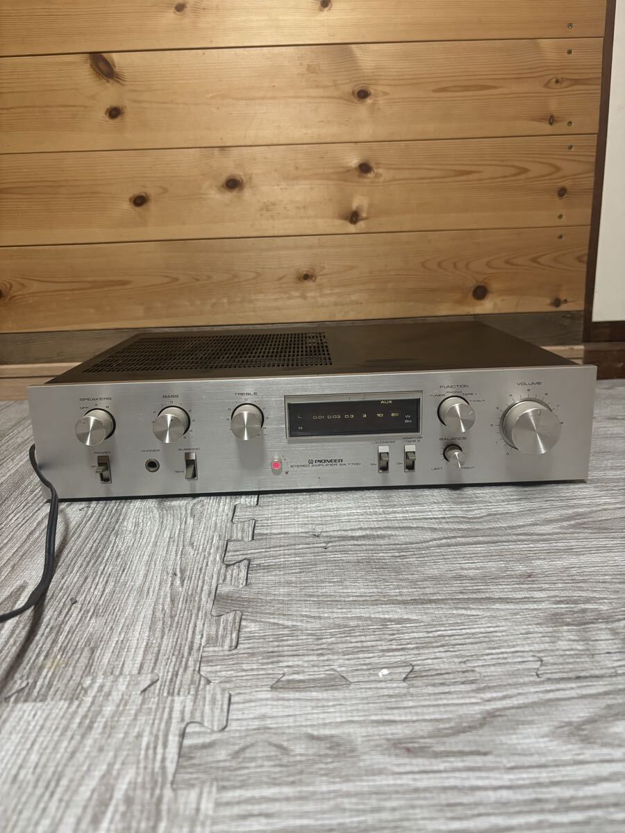 PIONEER STEREO AMPLIFIER MODEL SA-7700 パイオニア プリメインアンプ オーディオ機器 通電確認拍卖