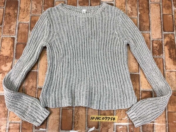 AEROPOSTALE エアロポステール レディース コットンニットセーター S 杢グレー コットン拍卖