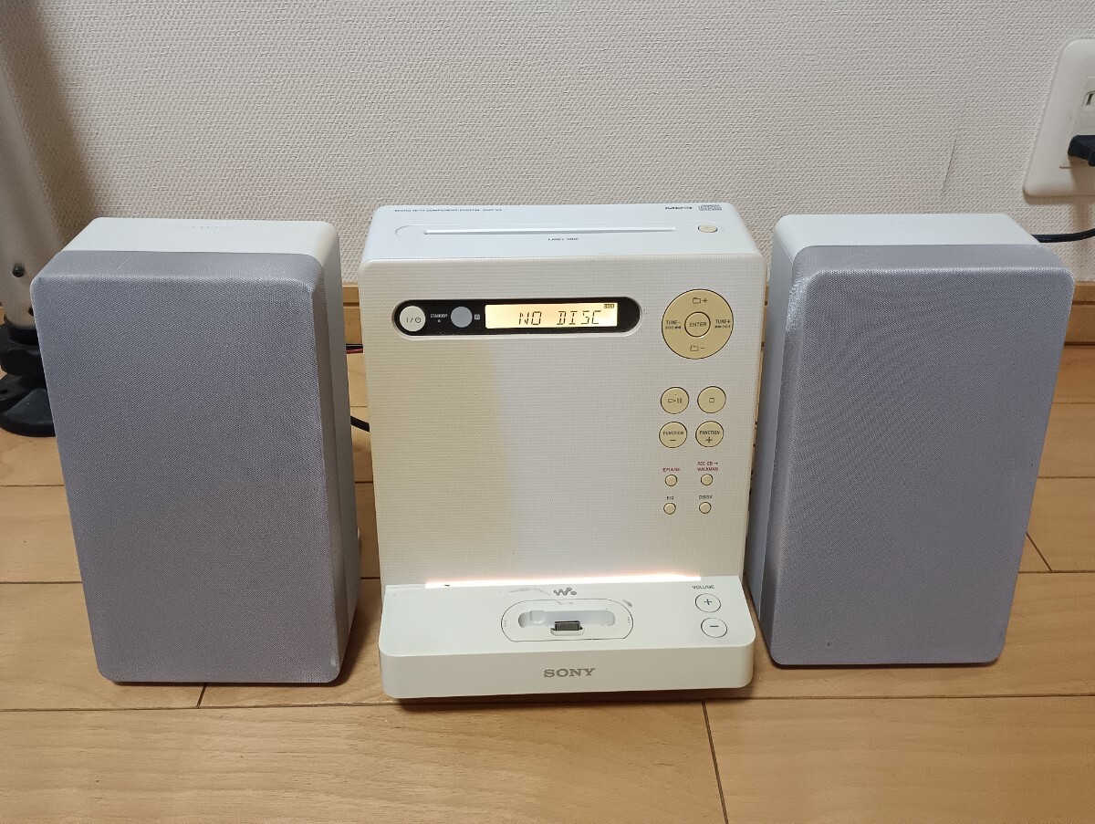 SONYシステムステレオ WALKMANドックコンポ CMT-V3 すっきり置けるスリムボディCD、ウォークマン、ラジオ動作確認済 ソニー ミニコンポ拍卖