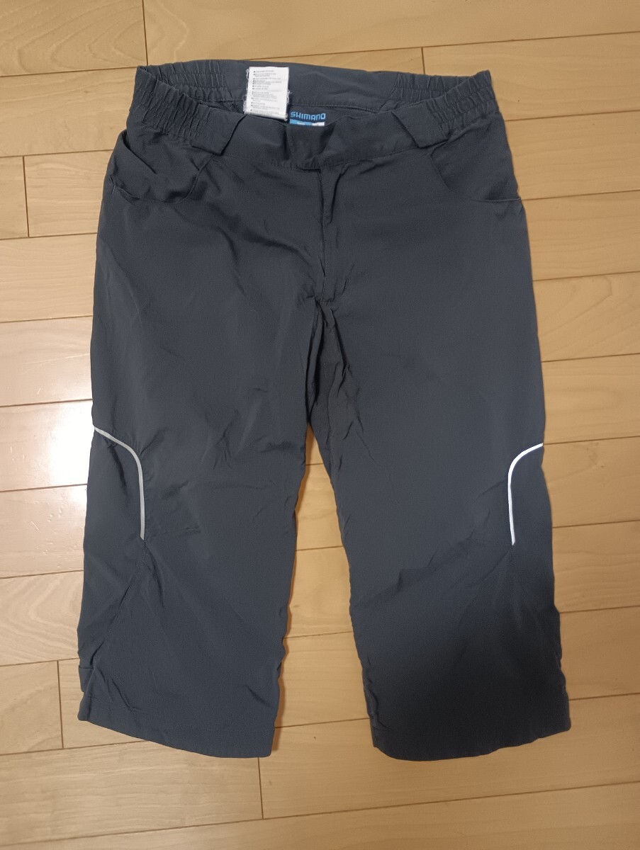 シマノ 着脱式パッド付インナーパンツサイクル3/4パンツ サイズL(ウエスト82-86)ツーリング 街乗りポタリング拍卖