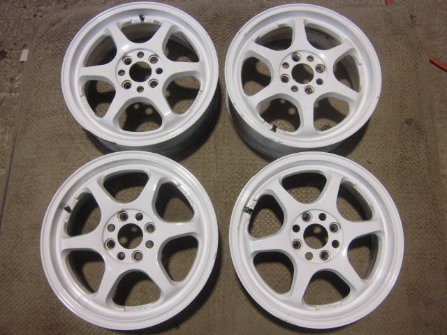 5ZIGEN 15x5J +45 4Hx100【4本セット】ホワイト【個人名宛て発送不可】アルミホイール拍卖