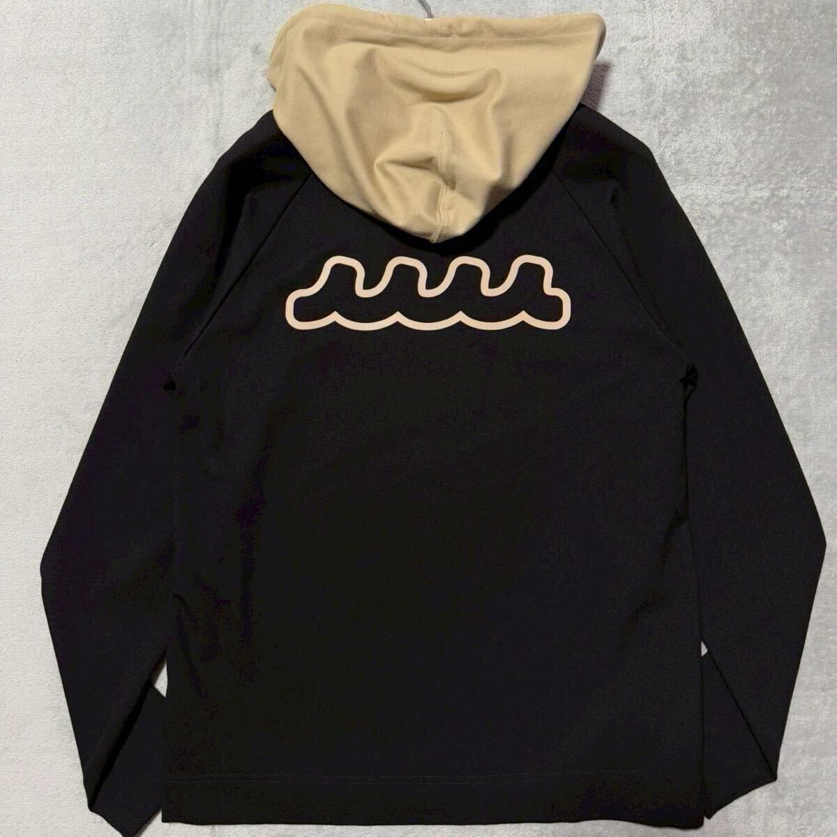 M相当/サイズ5★muta MARINE ムータマリン パーカー フーディ バックロゴ プルオーバー スウェット バイカラー メンズ ゴルフ 拍卖