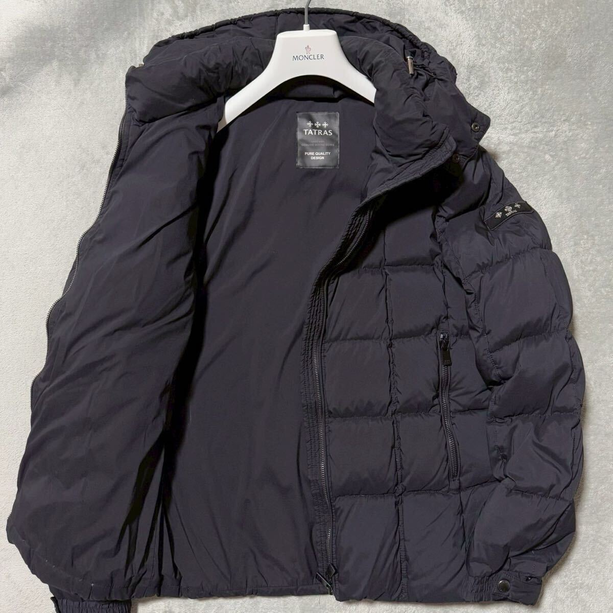 M相当/サイズ02★TATRAS GESSO タトラス ジェッソ キルティング ダウンジャケット 着脱フード 2way ブルゾン Wジップ パーカー メンズ拍卖