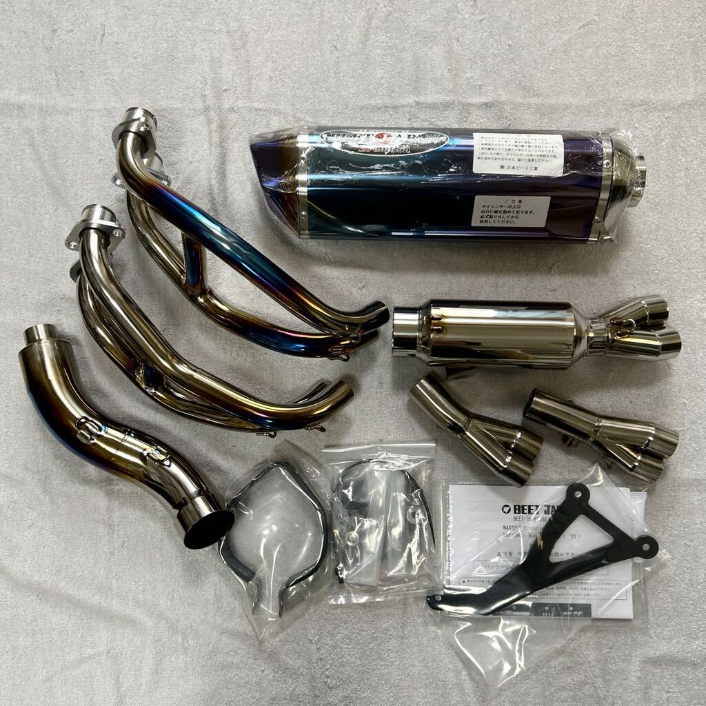 ★ZX-25R適合 BEET JAPAN ビート NASSERT Evolution Type II フルエキゾーストチタンマフラ 0227-KG2-BL カワサキ ニンジャ 新品 A60524-4拍卖