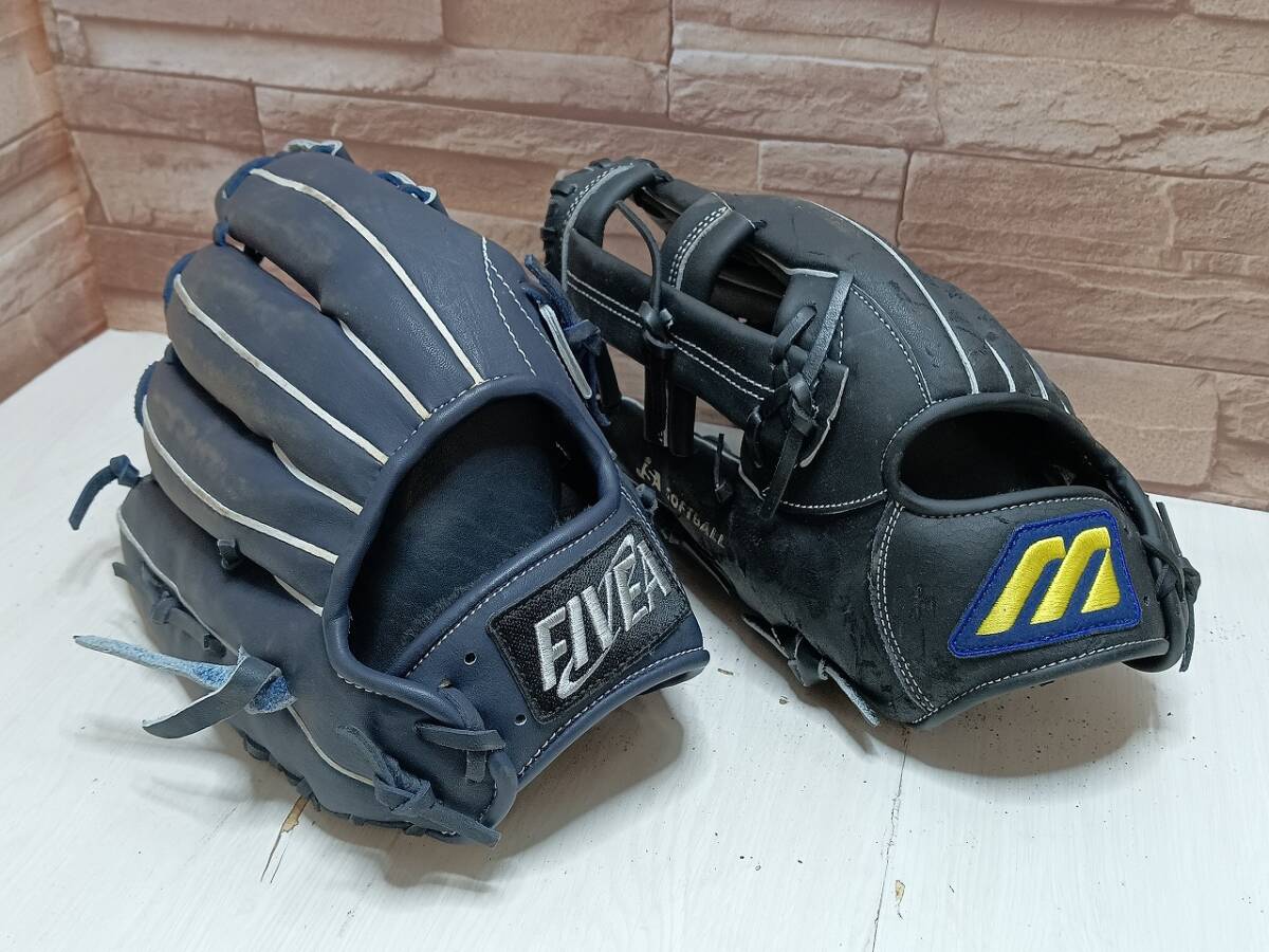 2点まとめ グローブ FIVEA MIZUNO ファイブ SUPER FLEX PALM pro model ミズノ ソフトボール CYCLONE サイクロン T2GS-43299 スポーツ用品 拍卖