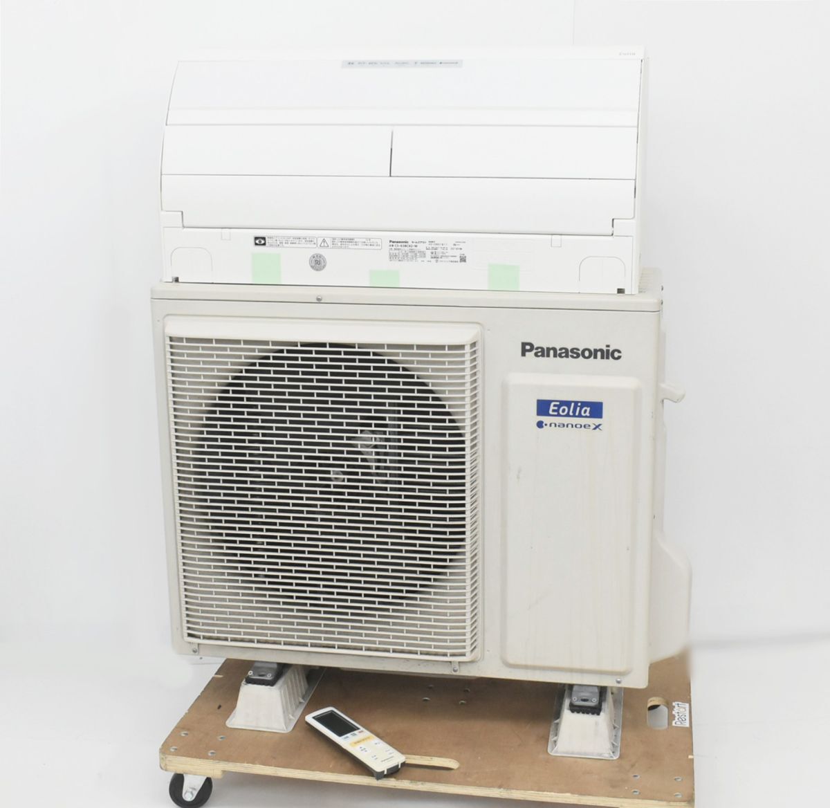 (1YA*B 1111H5) 1円~ Panasonic パナソニック エオリア インバーター 冷暖房除湿 ルームエアコン CS-638CX2-W 2018年 200V リモコン付拍卖