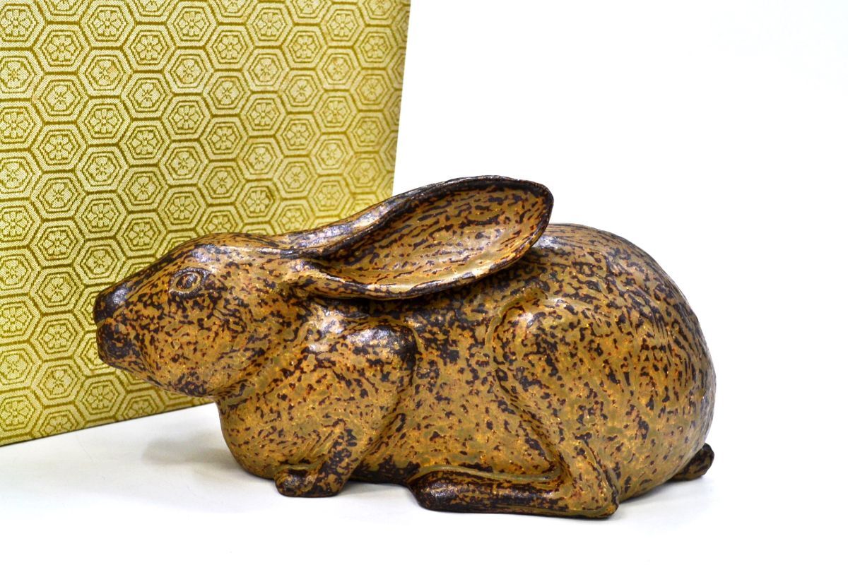 (800M 1113R1) 1円~うさぎ 置物 オブジェ 飾り 兎 干支 縁起物 インテリア 行事 動物拍卖