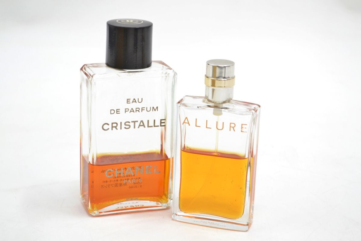(1292S 1121R4) 1円~CHANEL シャネル 香水2点セット ALLURE アリュール CRISTALL クリスタル オードトワレ オードパルファム コスメ拍卖