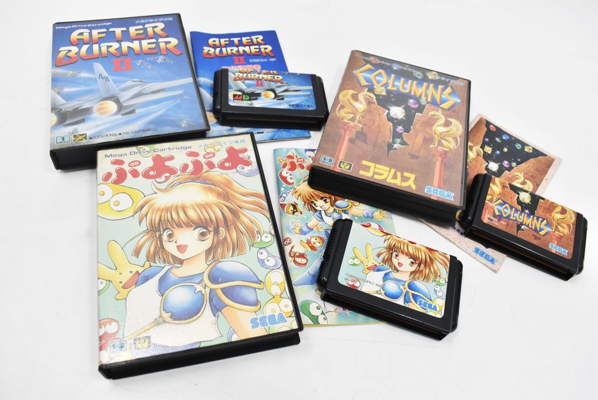 (1301S 1121T2)1円~ メガドライブソフト 3点セット ぷよぷよ AFTER BURNER2 コラムス まとめて SEGA Mega Drive【読み込み未確認】拍卖